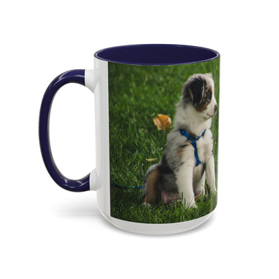 Dog Print Accent Coffee Mug - Dog Lover Gift, Cute Pet Mug, Animal Print Cup, Coffee Tea Mug, Unique Dog Themed Gift