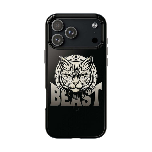 Beast Cat Black Tough Magnetic Protective Case iPhone 17 series