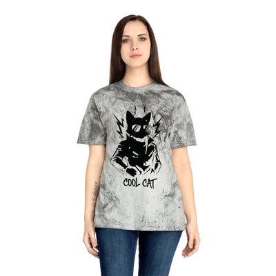 Black Cool Cat Unisex T-Shirt - Vibrant Graphic Tee, Gift for Cat Lovers, Casual Wear, Streetwear, Unique Style