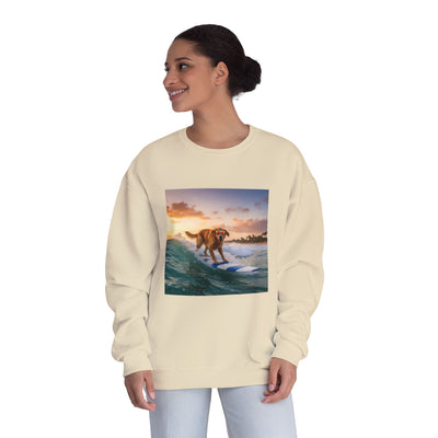 Surfing Dog style 1 Unisex NuBlend® Crewneck Sweatshirt