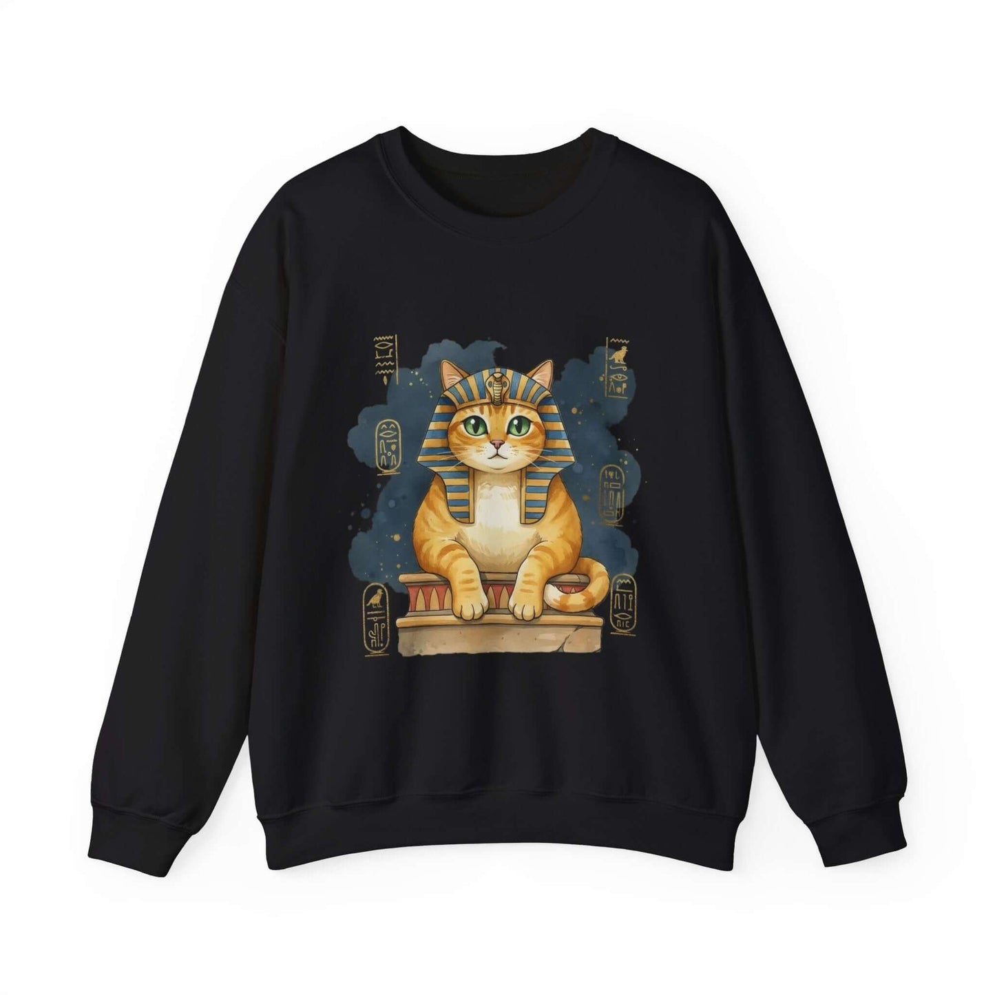 Watercolor Cat painting Unisex Crewneck Sweatshirt style 4