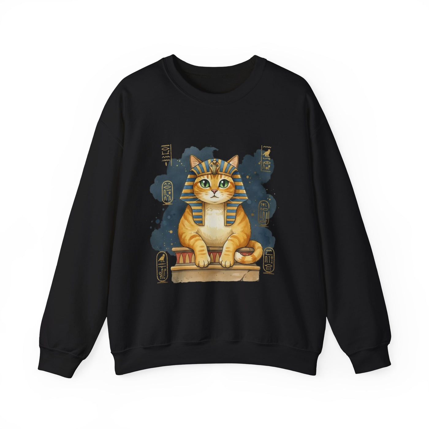 Watercolor painting style 9 Men & Women Cute Cat Pile Crewneck Sweatshirt