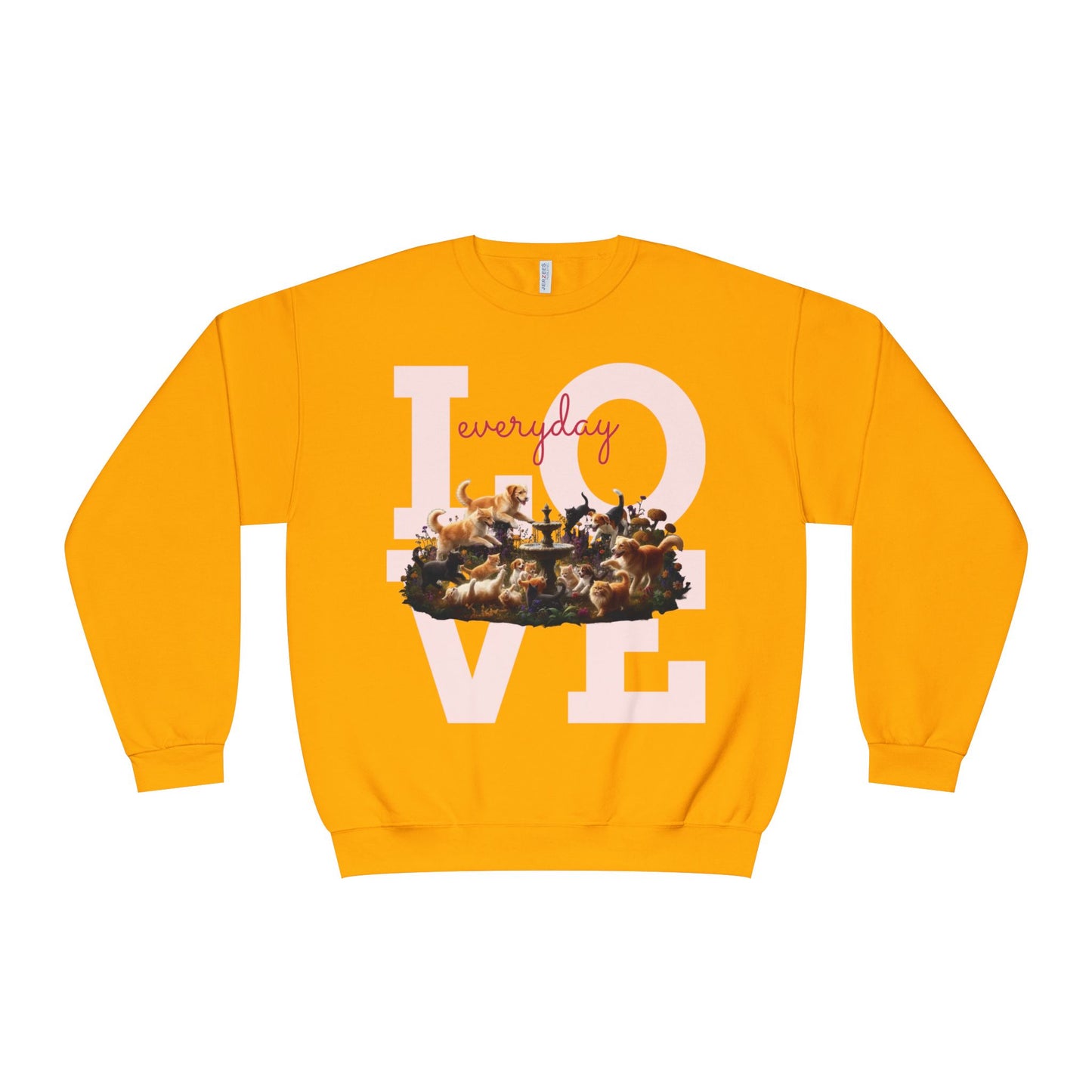 Love Everyday Cats & Dogs Unisex NuBlend Crewneck Sweatshirt