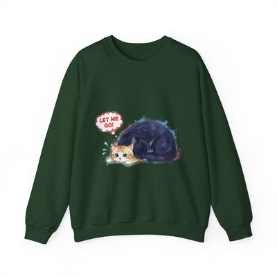 Watercolor painting style 1 Men & Women Cute Cat Pile Crewneck Sweatshirt