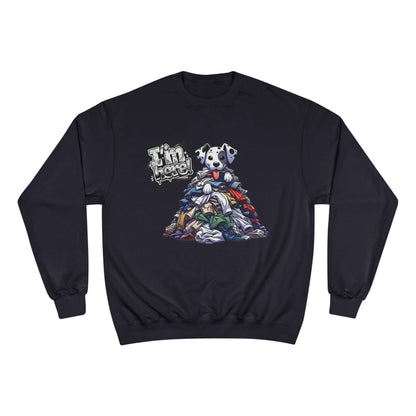 Cute Dog Graphic Champion Unisex Crewneck Sweatshirt - I'm Here!