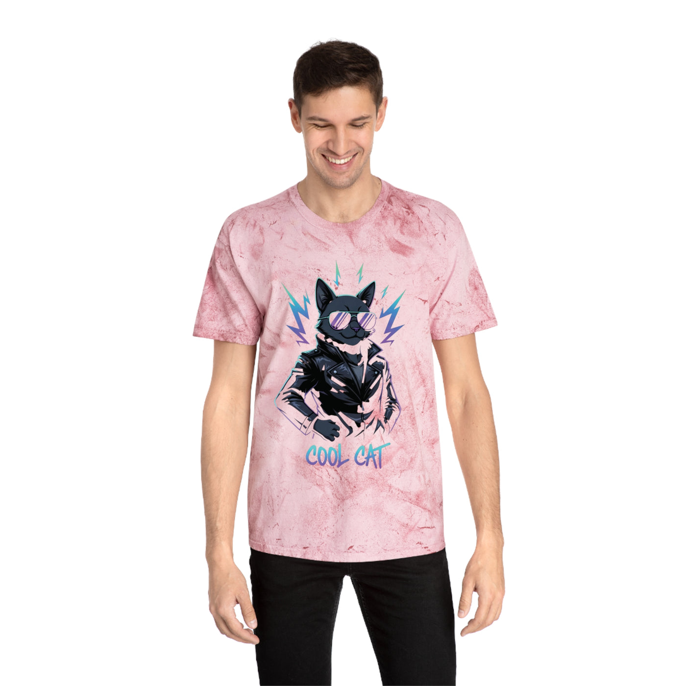 Colorful Cool Cat Unisex T-Shirt - Vibrant Graphic Tee, Gift for Cat Lovers, Casual Wear, Streetwear, Unique Style
