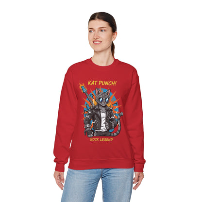 Cool Cat Unisex Heavy Blend Crewneck Sweatshirt style 1