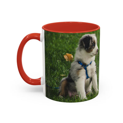 Dog Print Accent Coffee Mug - Dog Lover Gift, Cute Pet Mug, Animal Print Cup, Coffee Tea Mug, Unique Dog Themed Gift