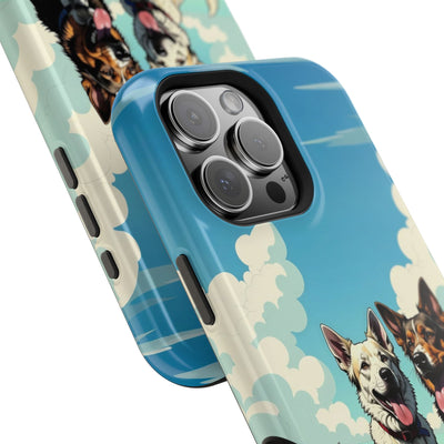 Dog Lovers' Magnetic Impact-Resistant Phone Case comic style 1, Cute Dog Design, Pet Owner Gift, Animal Lover Accessory, Birthday Gift for Dog Lovers