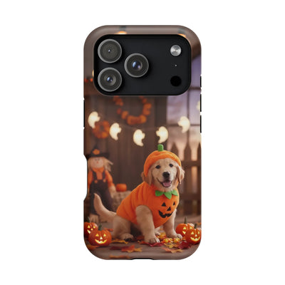 Halloween cute puppy photo style 2 Magnetic Impact-Resistant Phone Case, Cute Dog Design, Pet Owner Gift, Animal Lover Accessory, Birthday Gift for Dog Lovers
