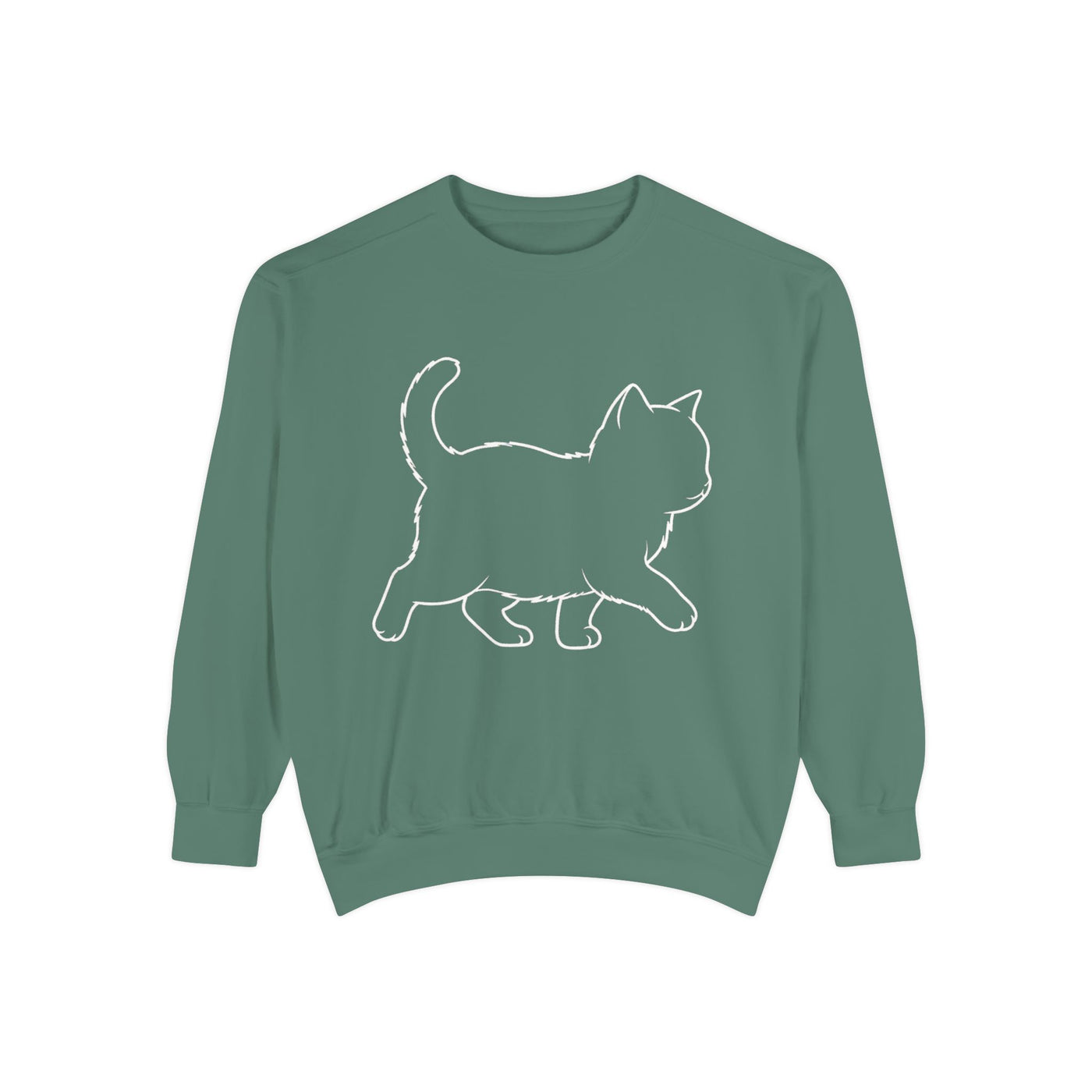 Walking Cat Shadow style 1 Cozy Graphic Unisex Crewneck Sweatshirt