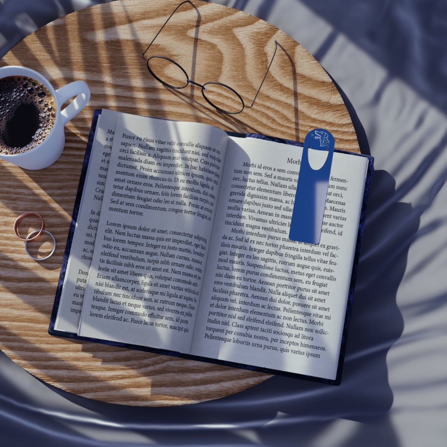 Dark Blue Dog Lover Bookmark: Gift for Pet Owners, Reading Accessory, Book Marker for Dog Lovers, Unique Gift Idea, Animal Lover