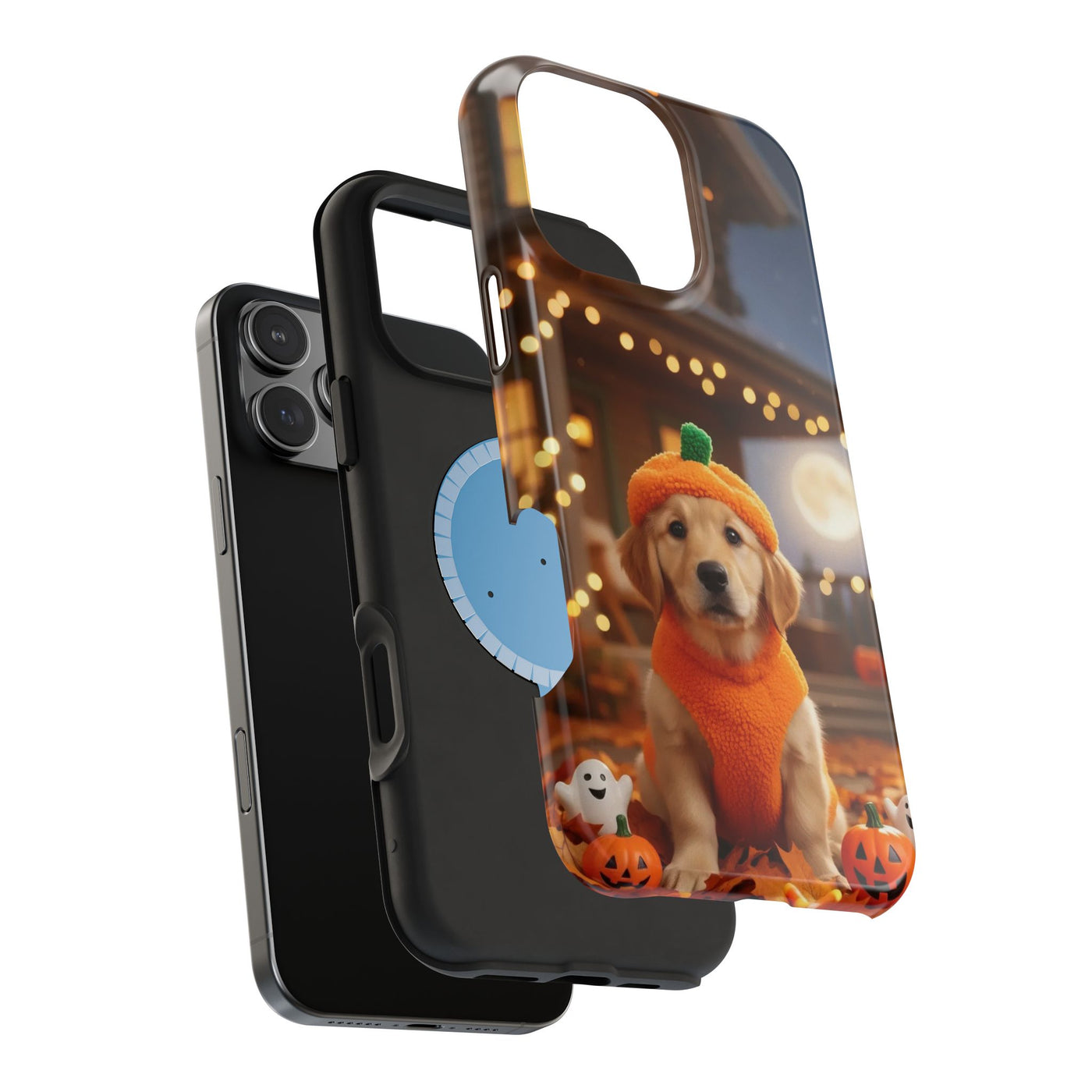 Halloween cute puppy photo style 3 Magnetic Impact-Resistant Phone Case, Cute Dog Design, Pet Owner Gift, Animal Lover Accessory, Birthday Gift for Dog Lovers
