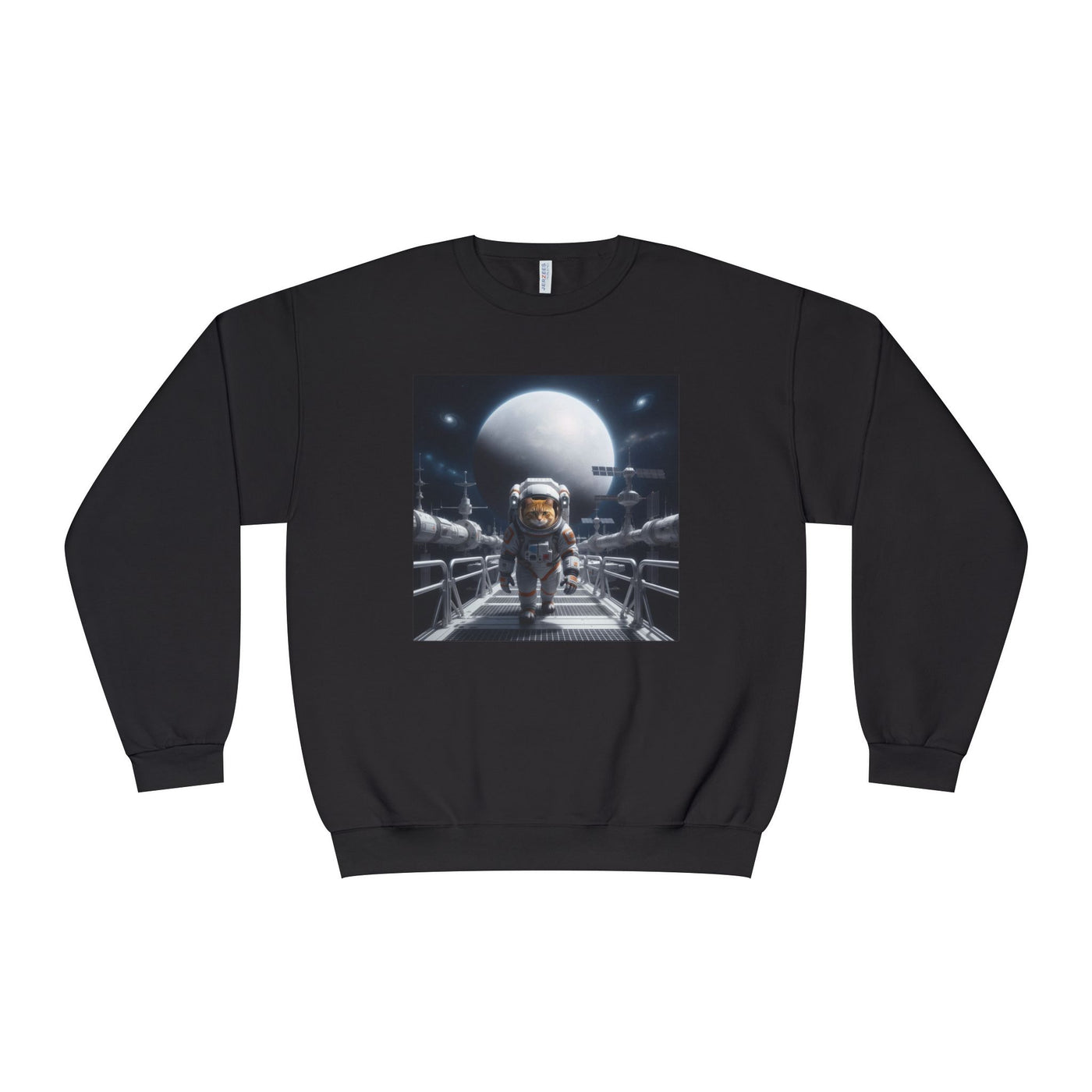 Space Cat style 2 Unisex NuBlend® Crewneck Sweatshirt