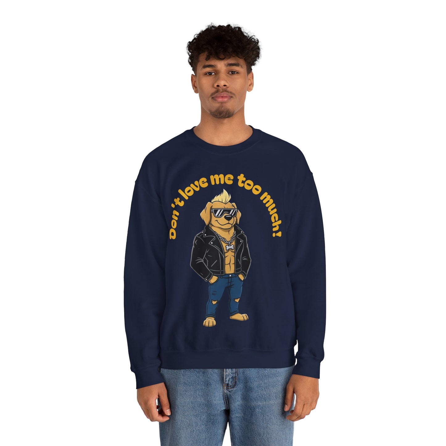 Cool Dog Unisex Heavy Blend Crewneck Sweatshirt style 2