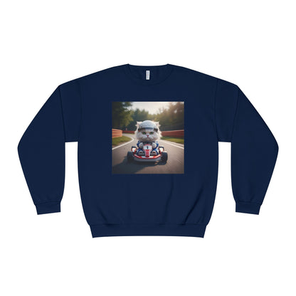 Go Kart Cat Unisex NuBlend Crewneck Sweatshirt style 1