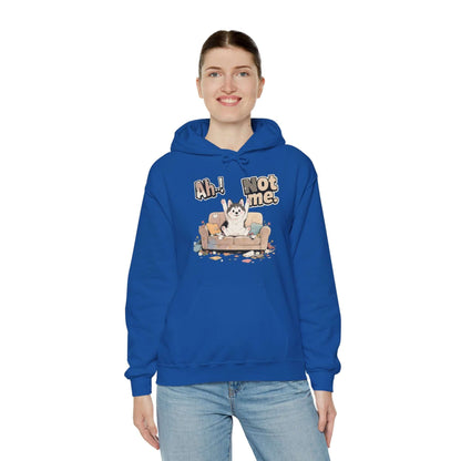 Ah Not Me - Cute Husky Unisex Pullover Hoodie for Dog Lover