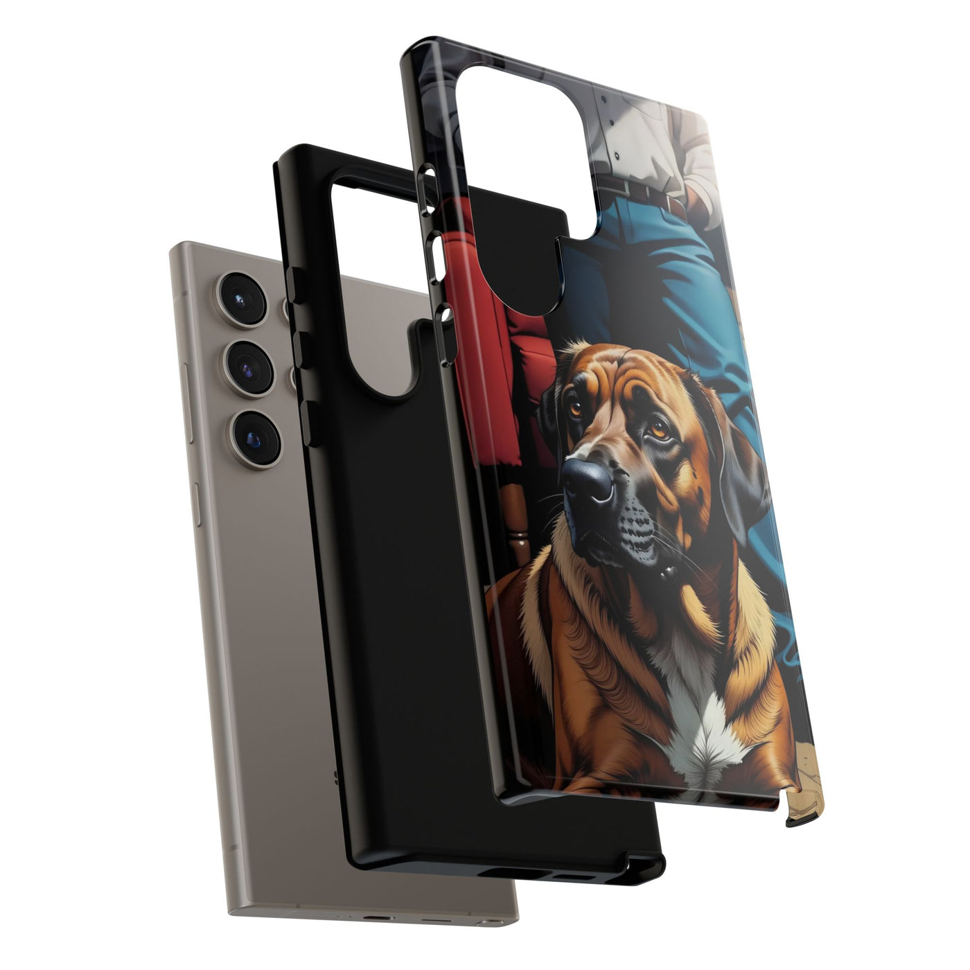Dog on the floor - Tough Phone Case for Apple iPhone & Samsung Galaxy, Cute Pet Accessories, Gift for Cat Lovers