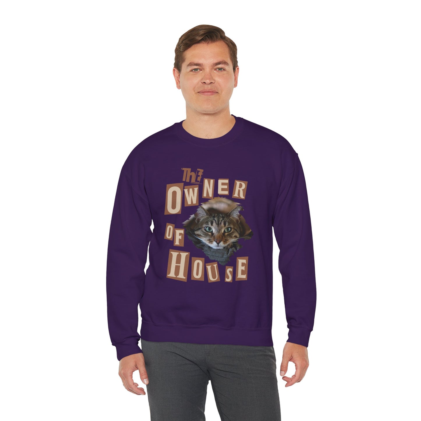 Cat is The Owner of House Unisex Crewneck Sweatshirt