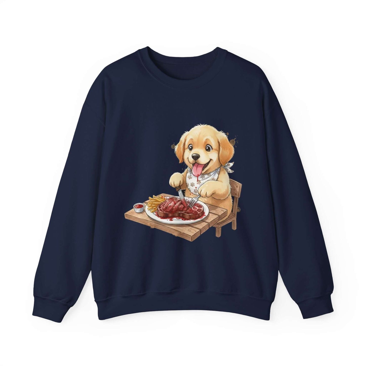 Watercolor Dog painting Unisex Crewneck Sweatshirt style 1