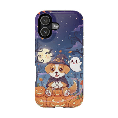 Halloween cute puppy anime style 3 Magnetic Impact-Resistant Phone Case, Cute Dog Design, Pet Owner Gift, Animal Lover Accessory, Birthday Gift for Dog Lovers