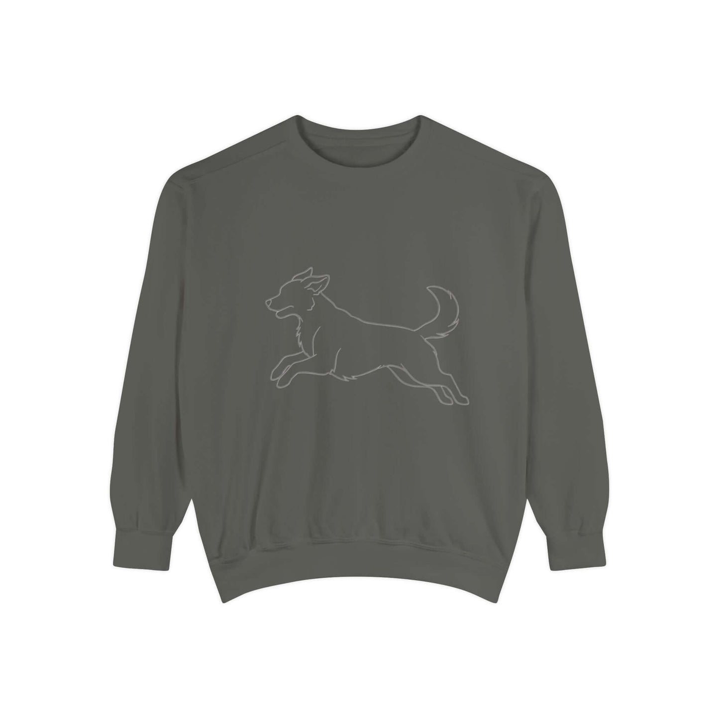 Running Dog Shadow Cozy Graphic Unisex Crewneck Sweatshirt style 1
