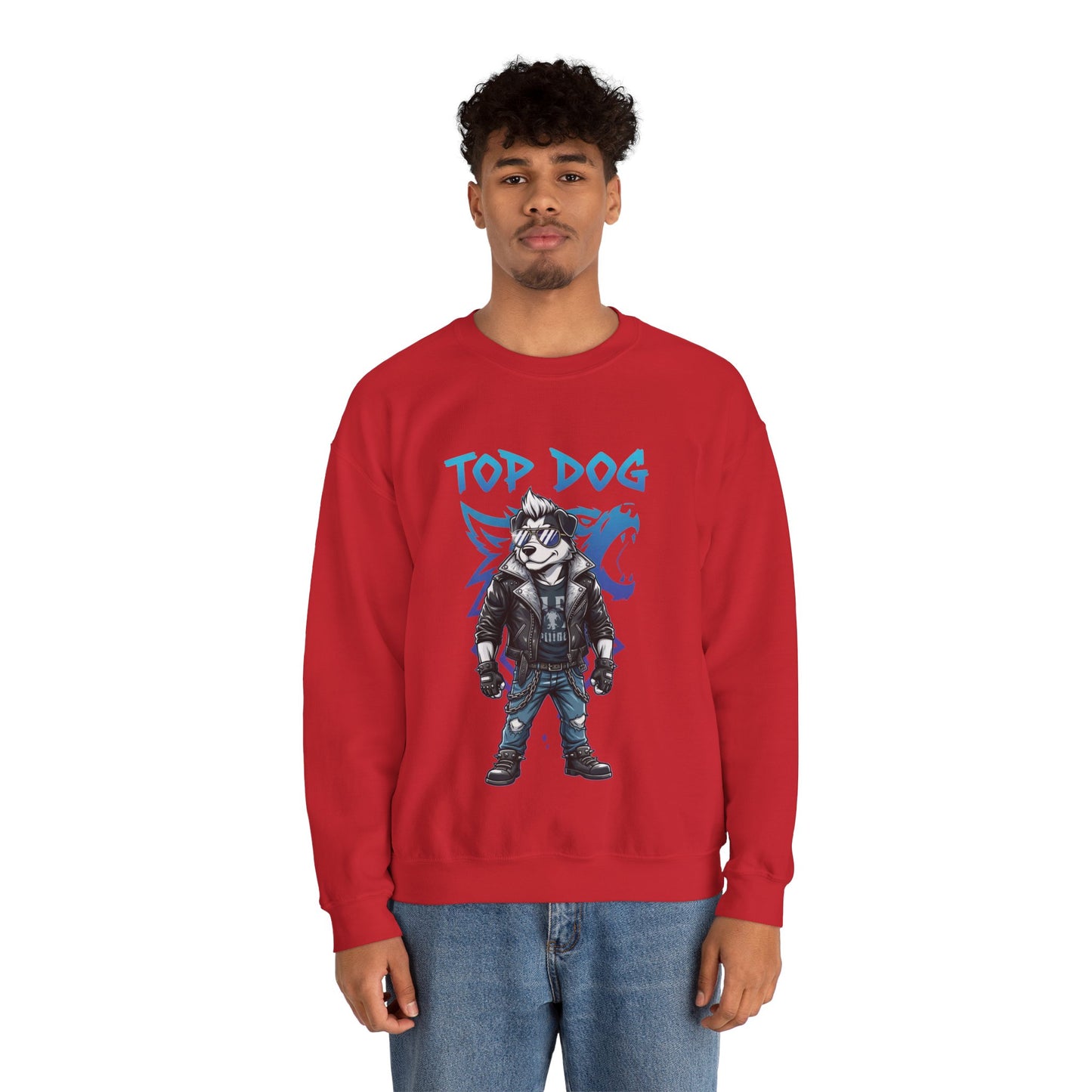Cool Dog Unisex Heavy Blend Crewneck Sweatshirt style 1