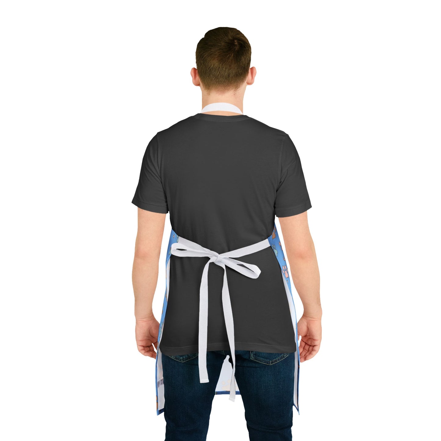 Cute Dog Paw Print 5-Color Straps Kitchen Apron