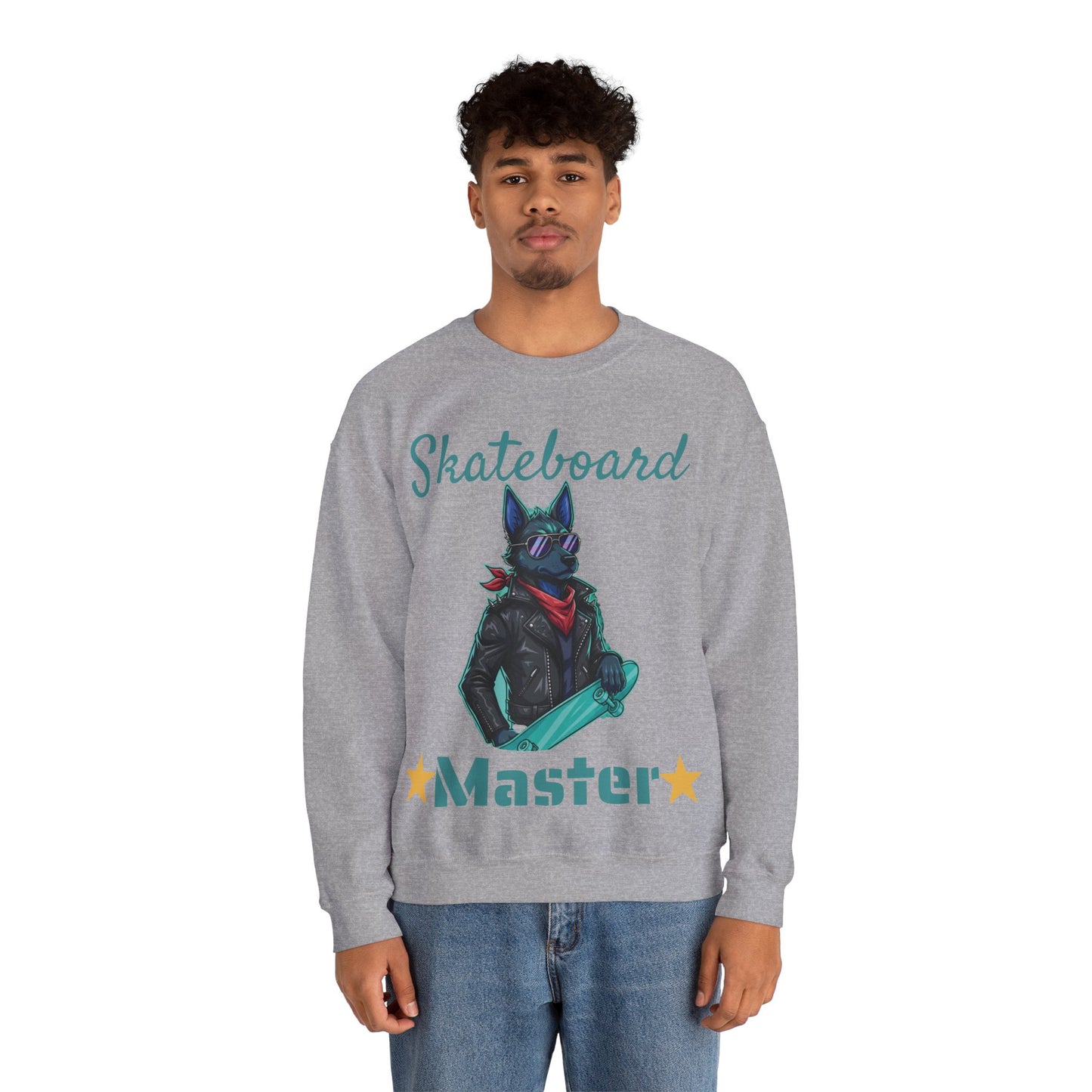 Cool Dog Unisex Heavy Blend Crewneck Sweatshirt style 4
