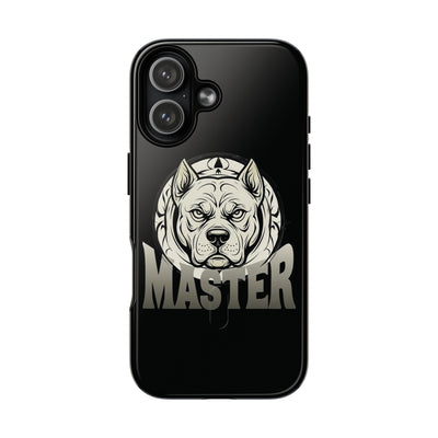 Master Dog Black Tough Magnetic iPhone 17 / 17 Air / Pro / Pro Max Protective Case support MagSafe