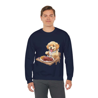 Watercolor Dog painting Unisex Crewneck Sweatshirt style 1