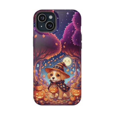 Halloween cute puppy anime style 1 Magnetic Impact-Resistant Phone Case, Cute Dog Design, Pet Owner Gift, Animal Lover Accessory, Birthday Gift for Dog Lovers