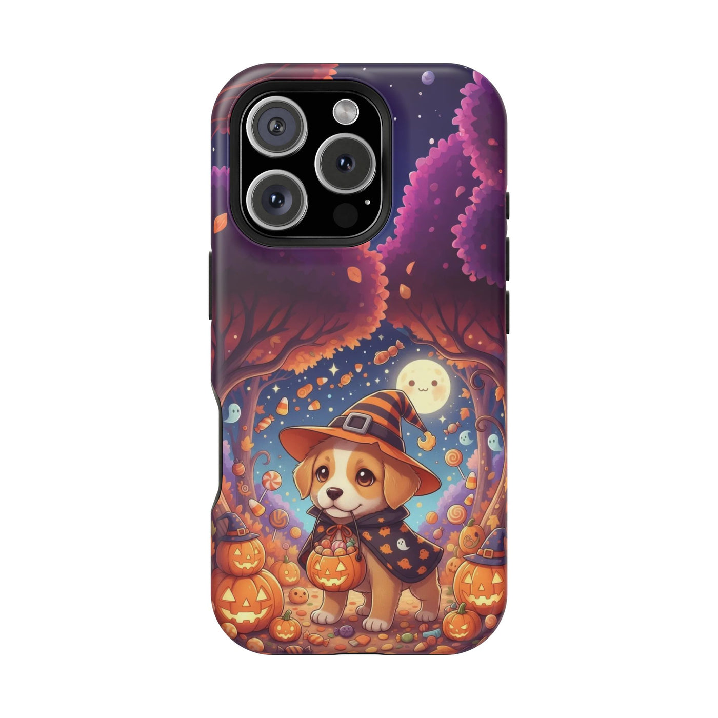Halloween cute puppy anime style 1 Magnetic Impact-Resistant Phone Case, Cute Dog Design, Pet Owner Gift, Animal Lover Accessory, Birthday Gift for Dog Lovers
