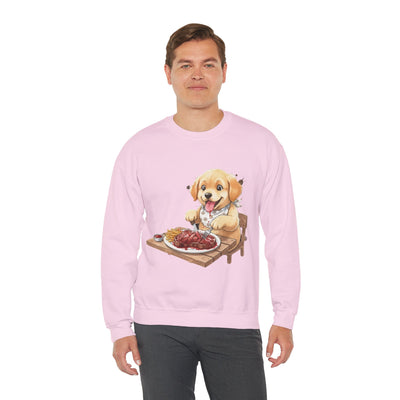 Watercolor painting style 4 Men & Women Cute Cat Pile Crewneck Sweatshirt