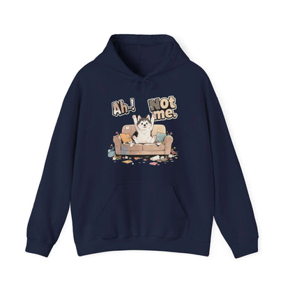 Ah Not Me - Cute Husky Unisex Pullover Hoodie for Dog Lover