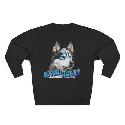Loyal Heart Dog Lover Unisex Crewneck Sweatshirt style 3