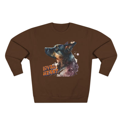 "Loyal Heart" Dog Lover style 1 Unisex Crewneck Sweatshirt