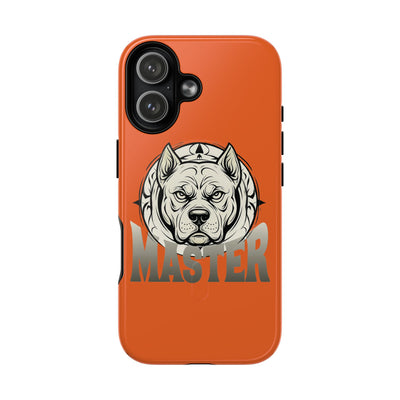 Master Dog Orange Tough Magnetic iPhone 17 / 17 Air / Pro / Pro Max Protective Case support MagSafe