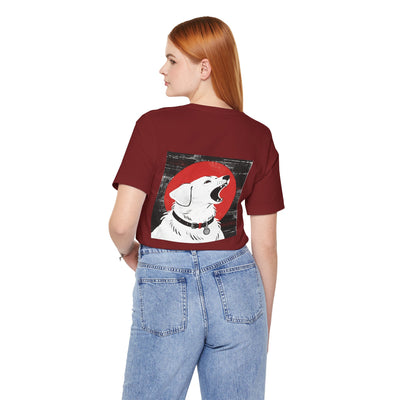 Dog Lover's Unisex Short Sleeve Tee Dog Head style | Pet Enthusiast Shirt, Gift for Dog Lovers, Animal Lovers Apparel, Casual Wear, Fun Dog Graphic T-Shirt