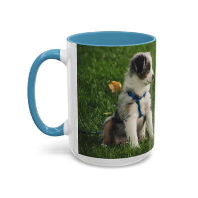 Dog Print Accent Coffee Mug - Dog Lover Gift, Cute Pet Mug, Animal Print Cup, Coffee Tea Mug, Unique Dog Themed Gift