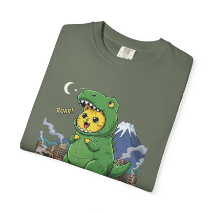 Cat cosplay Godzilla Funny Design Unisex T-Shirt style 1