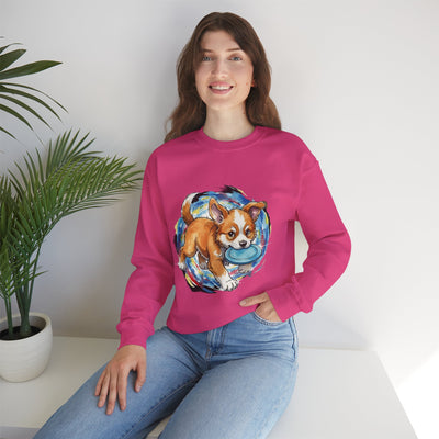 Watercolor painting style 7 Men & Women Cute Cat Pile Crewneck Sweatshirt