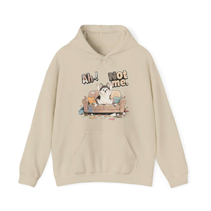 Ah Not Me - Cute Husky Unisex Pullover Hoodie for Dog Lover