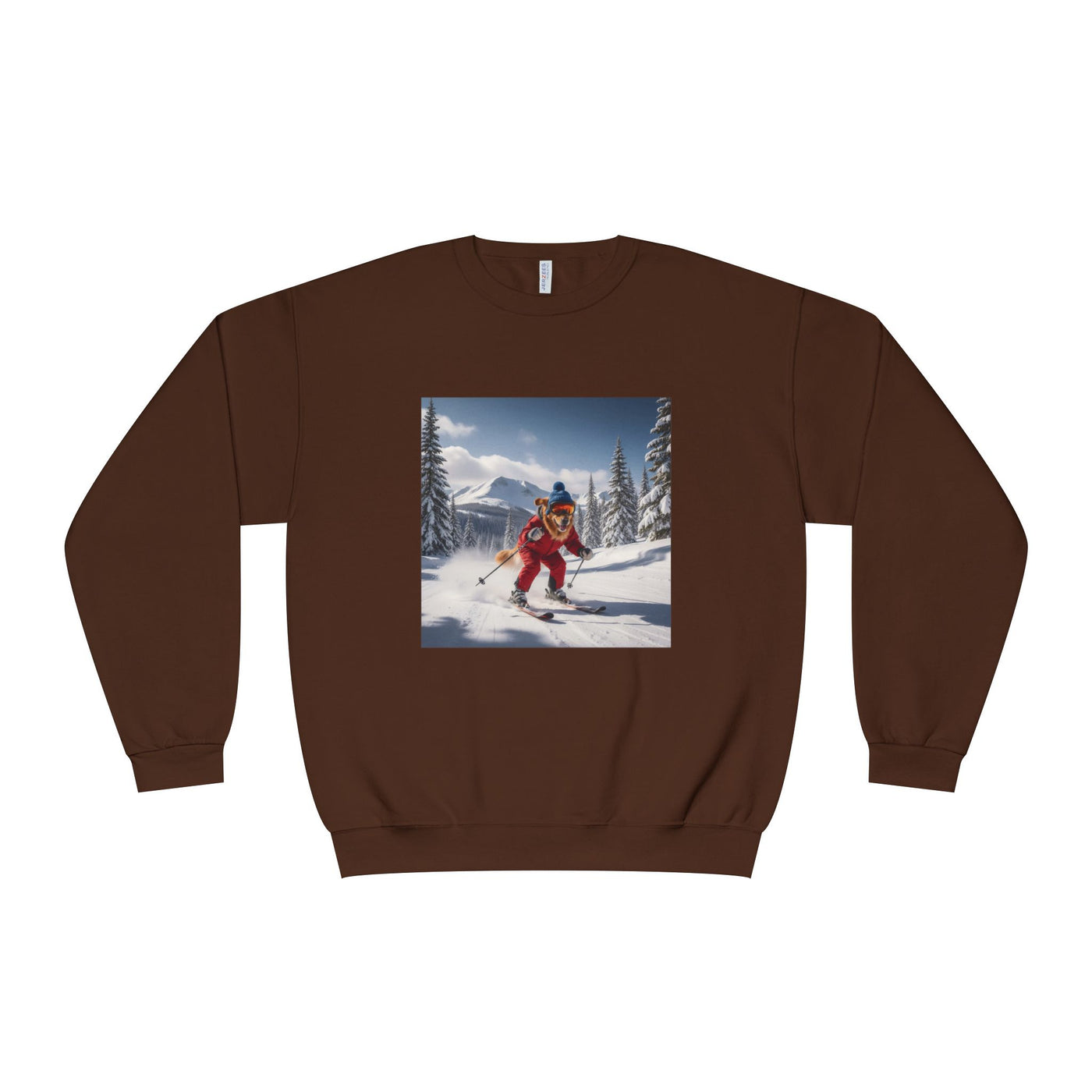 Skiing Dog Unisex NuBlend® Crewneck Sweatshirt