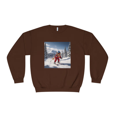 Skiing Dog Unisex NuBlend® Crewneck Sweatshirt