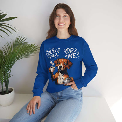 Coffee Tea Or Me - Dog Graphic Unisex Crewneck Sweatshirt