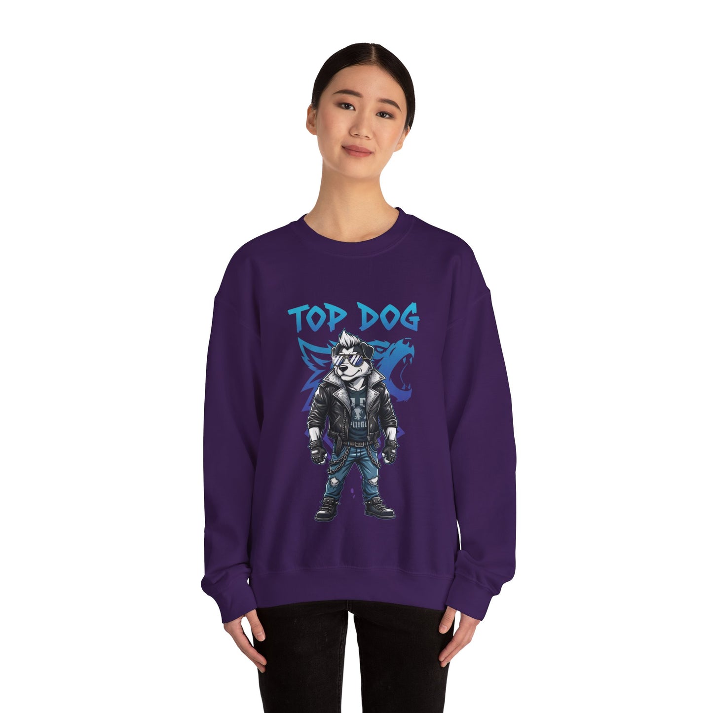 Cool Dog Unisex Heavy Blend Crewneck Sweatshirt style 1