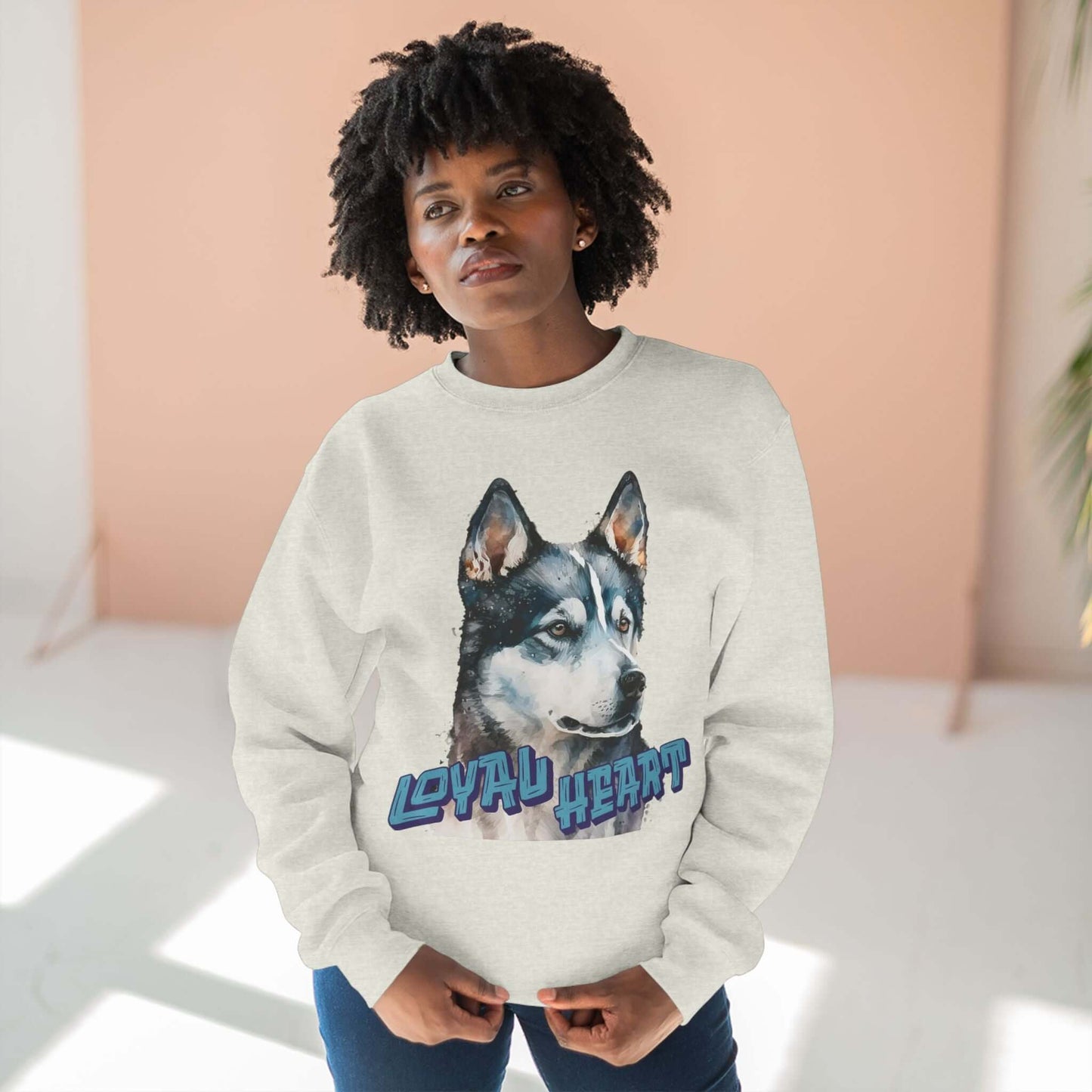 Loyal Heart Dog Lover Unisex Crewneck Sweatshirt style 3
