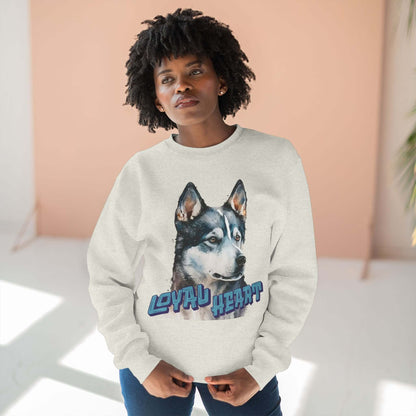 Loyal Heart Dog Lover Unisex Crewneck Sweatshirt style 3