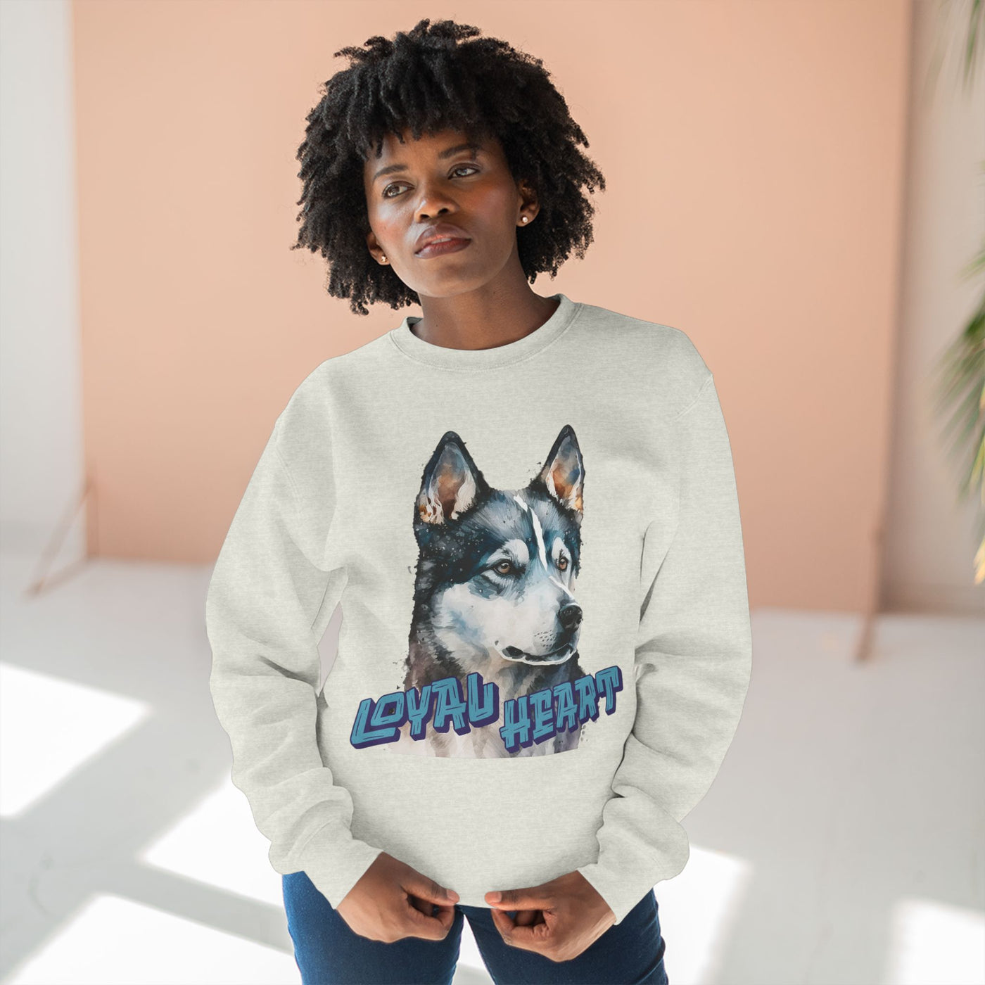 "Loyal Heart" Dog Lover style 3 Unisex Crewneck Sweatshirt